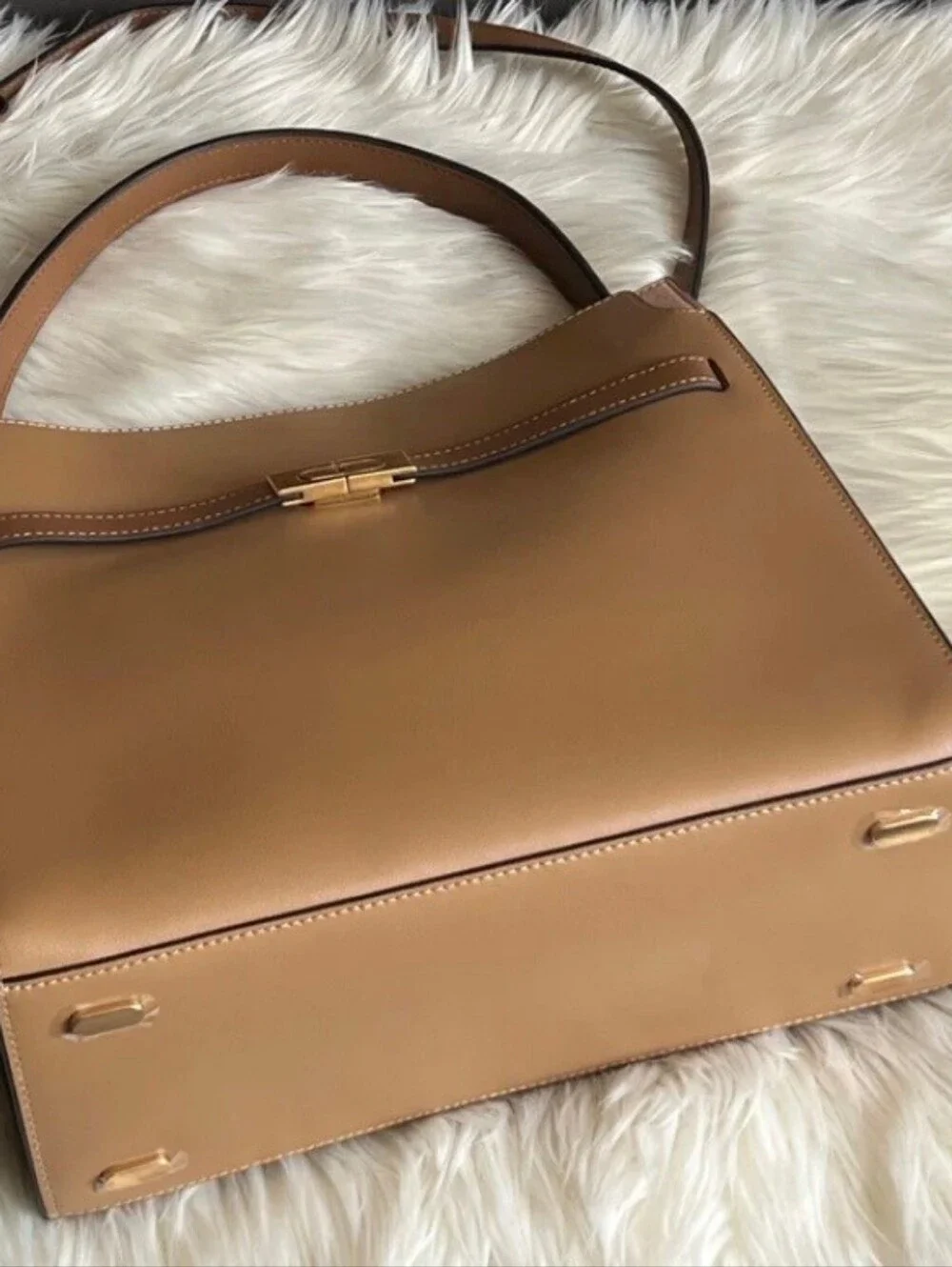 Tory Burch Lee Radziwill Double Bag in Tiramisu
